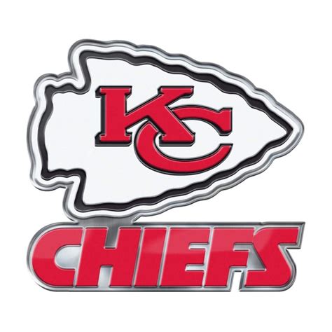 Kansas City Chiefs CE4 Alternate Logo Color Auto Emblem Chrome Decal Football 681620266153 | eBay