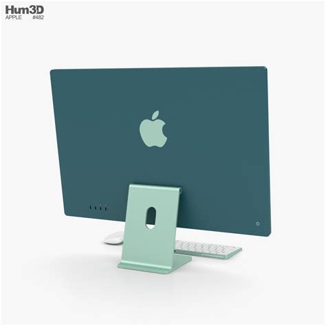 Apple iMac 24-inch 2021 Green 3D 모델 - 다운로드 데스크톱 컴퓨터 on 3DModels.org