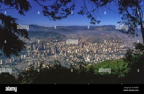 CARACAS, VENEZUELA - Skyline of densely populated downtown Caracas ...