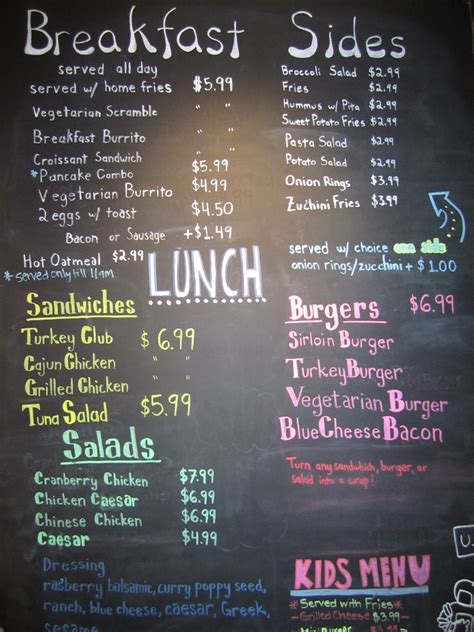 coffee food truck menu - Ta Cowley