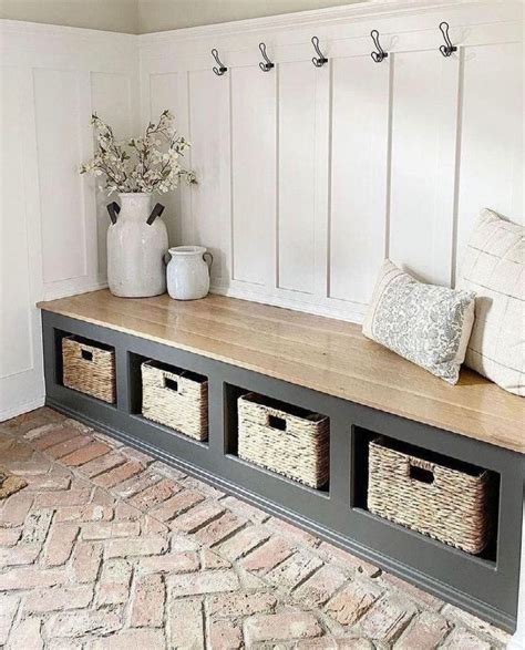 Mudroom Bench | Mudroom decor, Mudroom, House interior