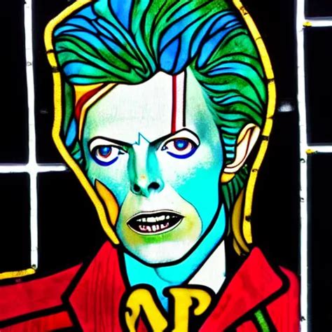 david bowie as a stained glass window | Stable Diffusion | OpenArt