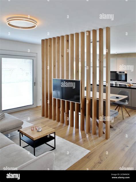 Room divider, media wall and acoustic element made of wood, design and manufacture ASE ...