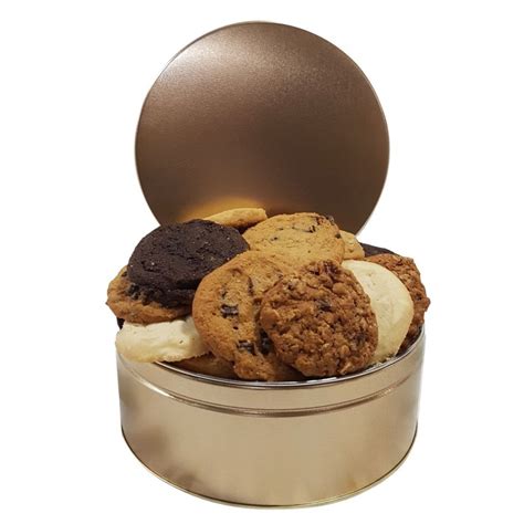 Simply Gift Baskets - Standard Cookie Tin Cookie Tin Type Standard (Gold)