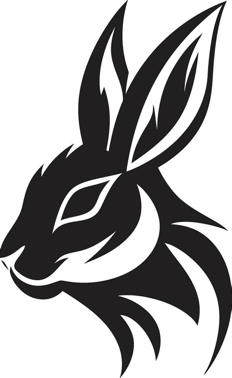 Black Hare Vector Logo A Modern and Sophisticated Logo for Your ...