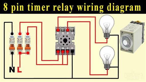 8 pin timer relay wiring diagram | Timer, Relay, Electrical circuit diagram