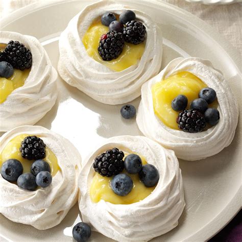 Meringue Shells with Lemon Curd Recipe: How to Make It | Taste of Home