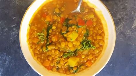 Mediterranean Green Lentil Soup - Easy Video Recipe