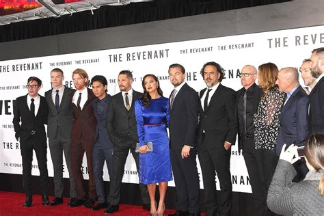 LOS ANGELES, DEC 16 - Revenant Cast, Leonardo DiCaprio, Tom Hardy at the The Revenant at the TCL ...