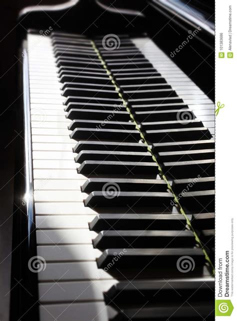 Piano Close Up Keys. Grand Piano Keyboard Closeup Stock Photo - Image ...