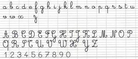 French Cursive Handwriting | Worksheets Samples