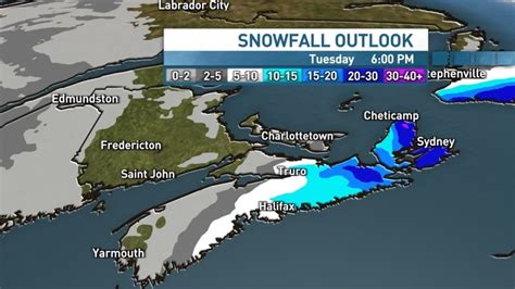 Snow, gusty winds expected to hit parts of Nova Scotia late Monday ...