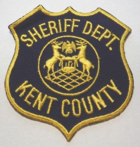 KENT-COUNTY-MICHIGAN-SHERIFF-PATCH | Kent county, Navy blue background, Kent