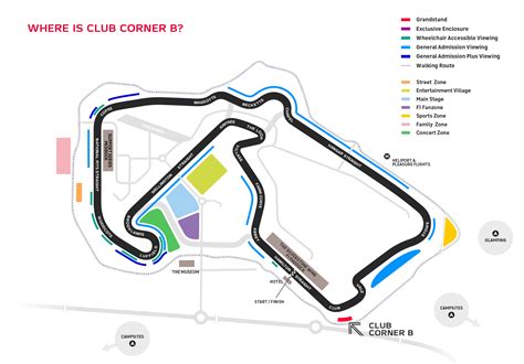 Silverstone Club Corner Grandstands: Seating Plan & View info