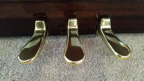 Polishing Piano Pedals - The Gilded Piano | Utah, SE Idaho, Wyoming