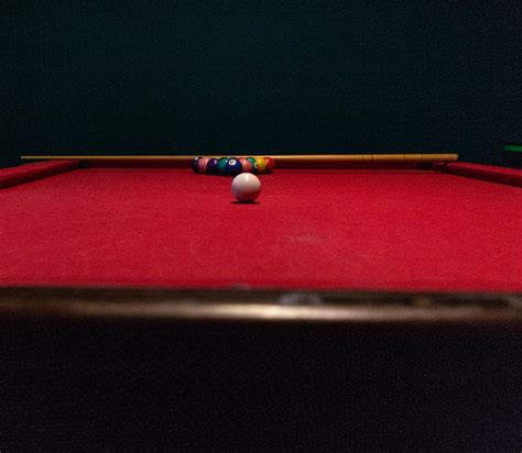Red Billiard Table and Balls · Free Stock Photo