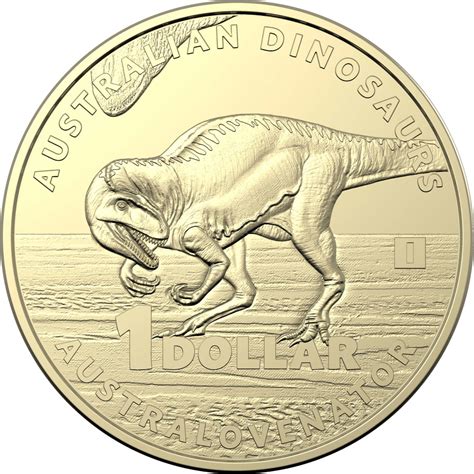 One Dollar 2022 Australian Dinosaurs - Australovenator, Coin from Australia - Online Coin Club