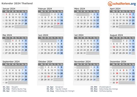 Calendar 2024 Excel Thailand - Cordey Marcile