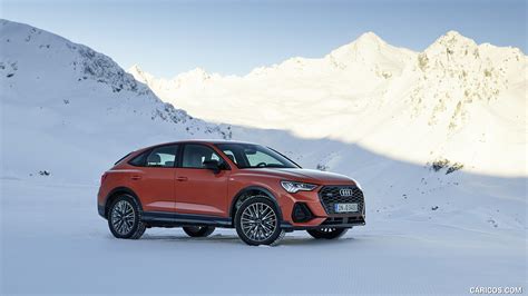 Audi Q3 Sportback | 2020MY (Color: Pulse Orange) | Front Three-Quarter