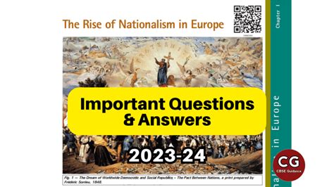 The Rise of Nationalism in Europe Class 10 Important Questions and Answers - CBSE Guidance