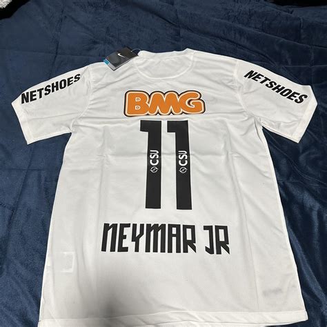 Neymar Santos Soccer Jersey football kit shirt... - Depop