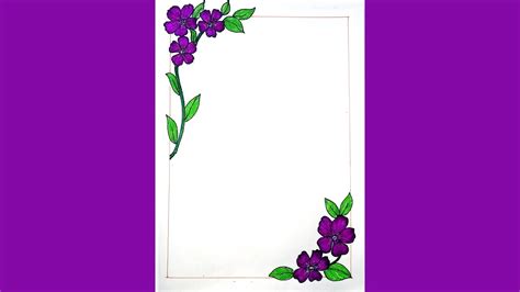 Simple Flower Border Designs - Design Talk