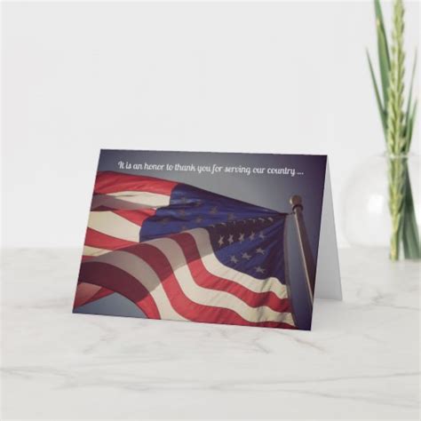 Thank You For Your Service Military Greeting Card | Zazzle.com