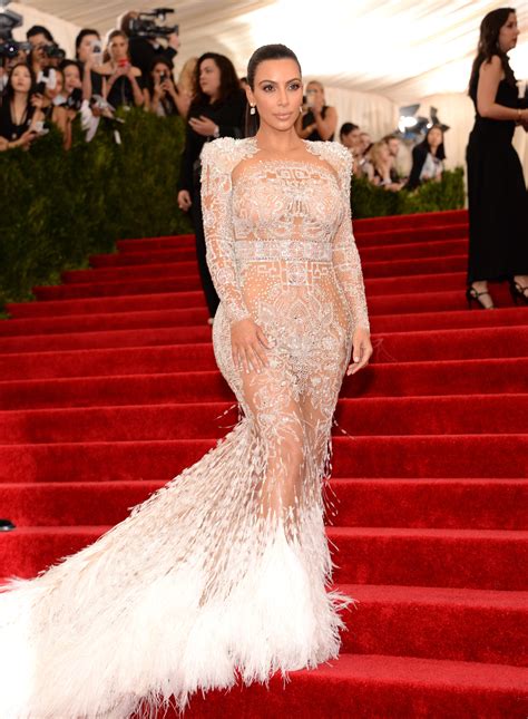 Kim Kardashian Wore a Sheer, Icicle of a Naked Dress to the Met Gala