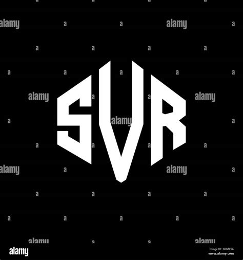 SVR letter logo design with polygon shape. SVR polygon and cube shape ...