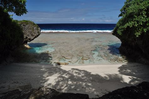 Excursions in Niue exploring secluded coves and beaches. Niue reef pictures.