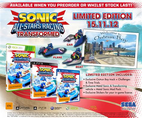 Sonic & All-Stars Racing Transformed ‘Bonus Edition’ revealed – Capsule ...