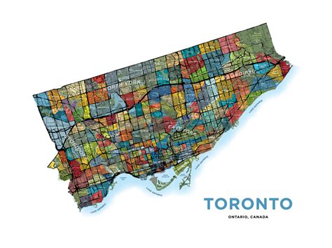 Toronto Neighbourhoods Map - Detailed Version – Jelly Brothers