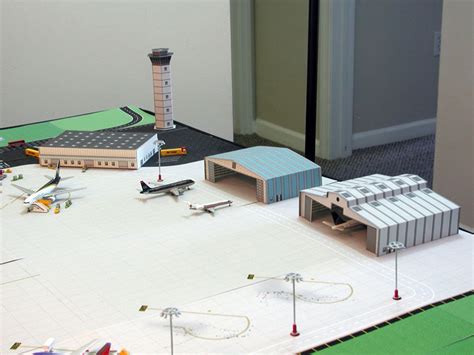 1:500 Model Airport Tropical Single Runway Foils | Airport Diorama Designs