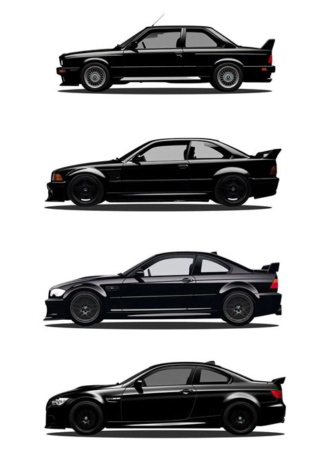 'BMW M3 Evolution' Poster, picture, metal print, paint by MaluBobo ...