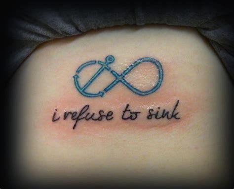 Anchor infinity tattoo