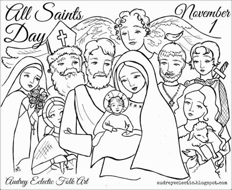 All Saints Day Coloring Pages - Coloring Home