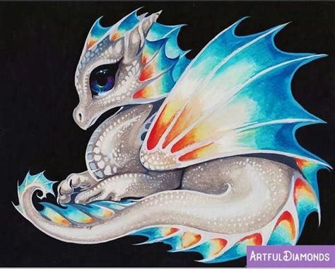 Rainbow Dragon Diamond Painting Kit | Dragon drawing, Dragon artwork, Dragon art