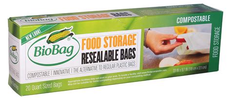 BioBag Resealable Food Storage Bags