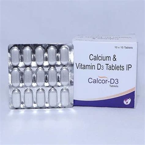 Calcium Carbonate 1250mg Eq Elemental Calcium 500mg + Vit D3 250IU Tablets at Rs 1000/box ...