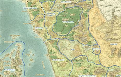 Map Of The Sword Coast 5E – Transborder Media