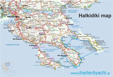 Halkidiki maps - Historical, modern & Points of interest for travelers