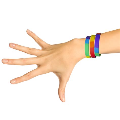 Rainbow Silicone Bracelets