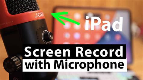 iPad: How to Screen Record with MICROPHONE ON