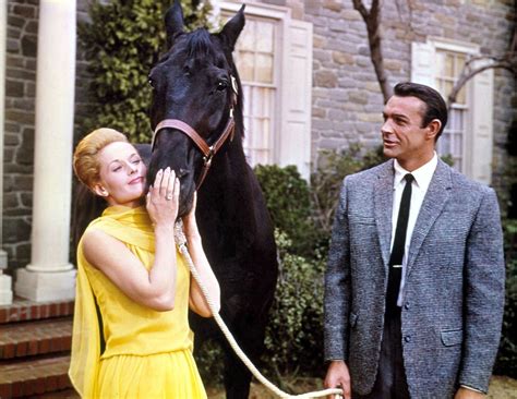 "Marnie" movie still, 1964. L to R: Tippi Hedren, Sean Connery. PLOT: Marnie (Hedren) is a ...