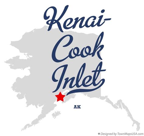 Map of Kenai-Cook Inlet, AK, Alaska