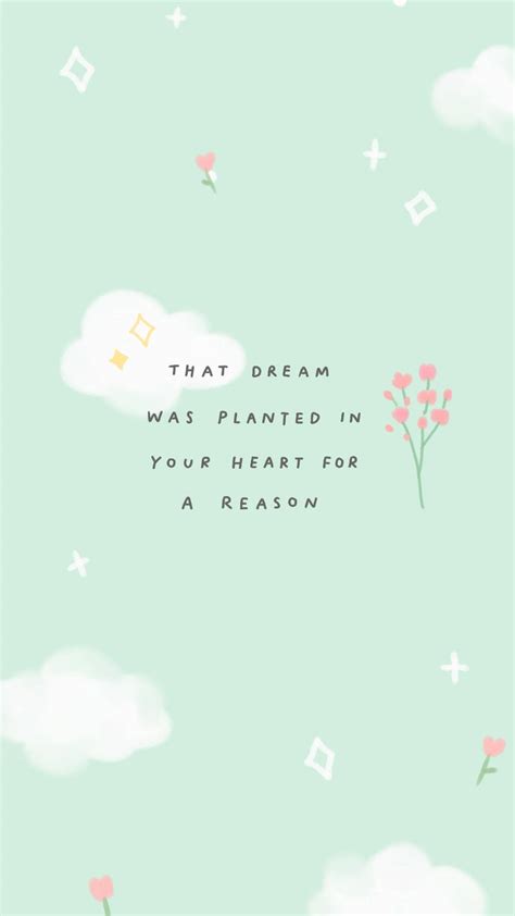 Download Pastel Green Sparkles Cute Positive Quotes Wallpaper ...