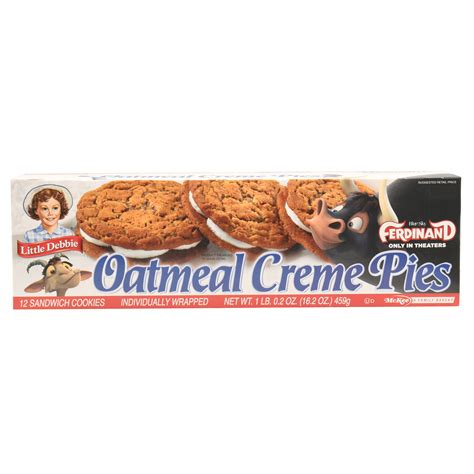 Little Debbie Oatmeal Creme Pies 12 Ct, 16.2 Oz - Walmart.com