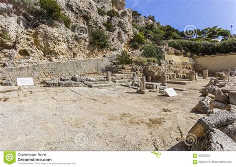 Ancient Temple of Hera Ruins in Loutraki Stock Image - Image of legend, architecture: 83323053