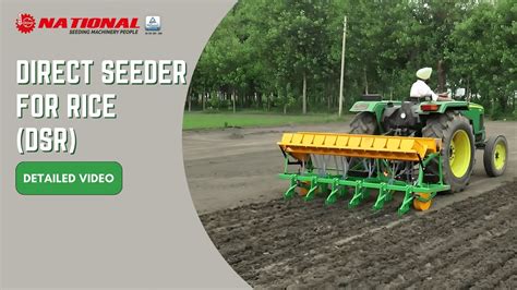 National Direct Seeder for Rice (DSR) English - YouTube