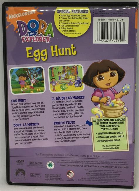 Dora the Explorer Egg Hunt -DVD (2009,Viacom) 97361394145 | eBay